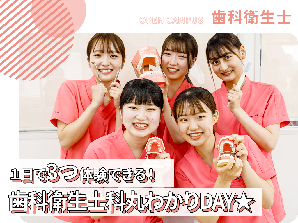 1日で3つの専攻を体験できる！歯科衛生士科丸わかりDAY★